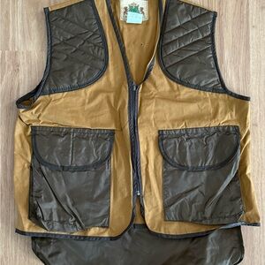 EUC 70s Vintage Ideal Canvas Hunting Vest - Brown - Size Large